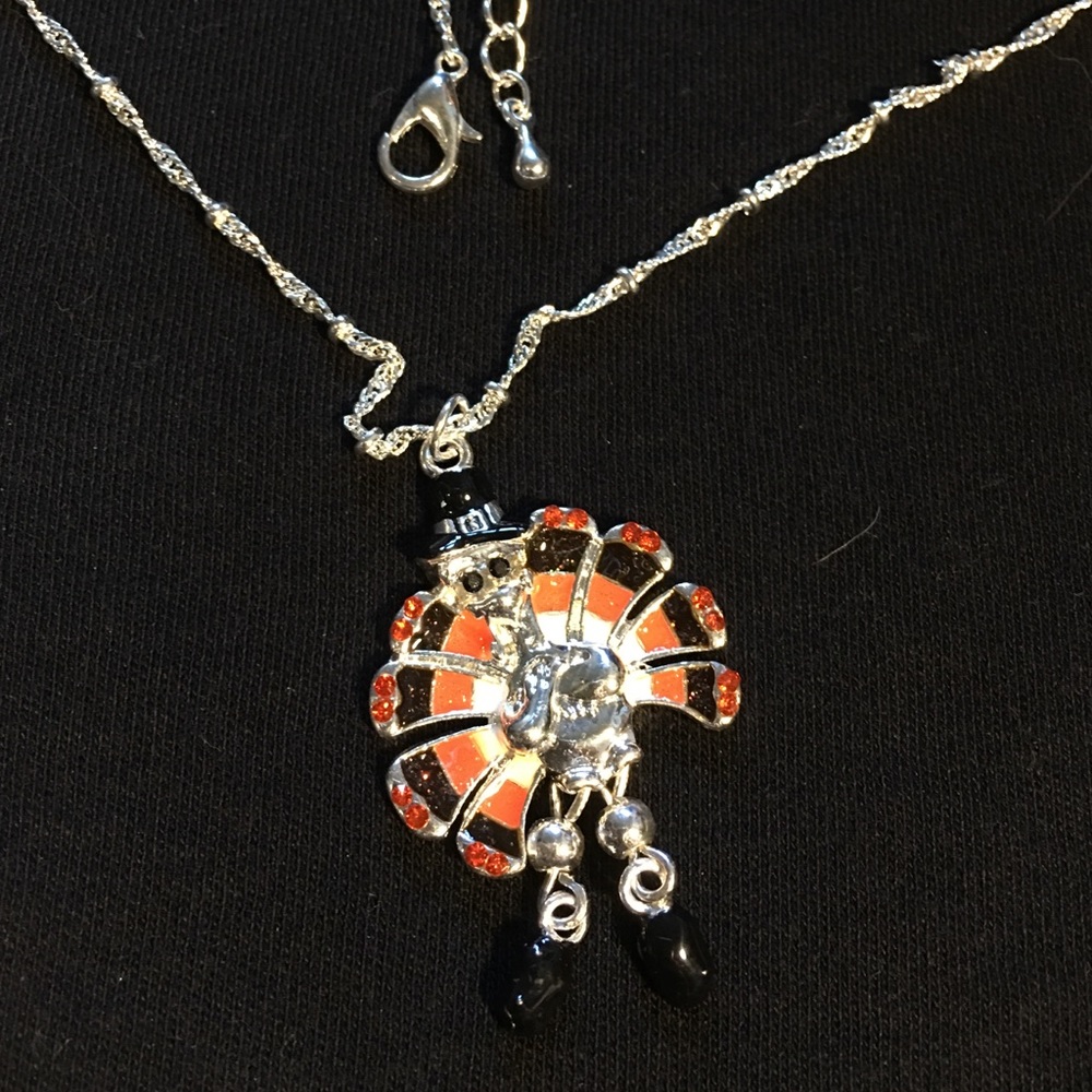 COPY - Turkey Necklace orange / black / silver to…
